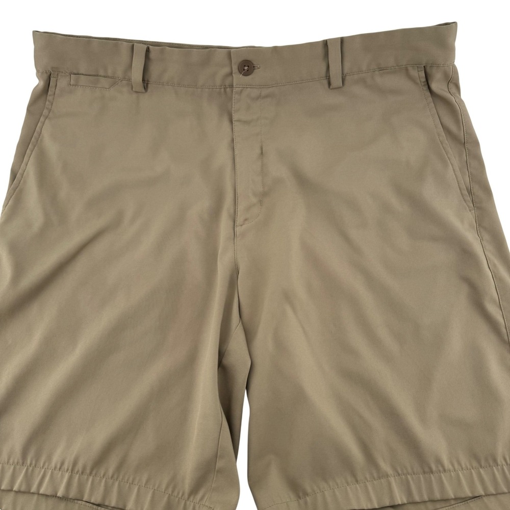Nike Golf Shorts Men 34 Tan Dri-FIT Standard Fit Flat Front Chino Performance